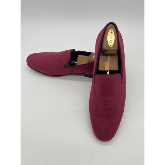 Men's Zion Smoking Slipper Loafers Size 12M Dark Pink - Picture 8 of 12